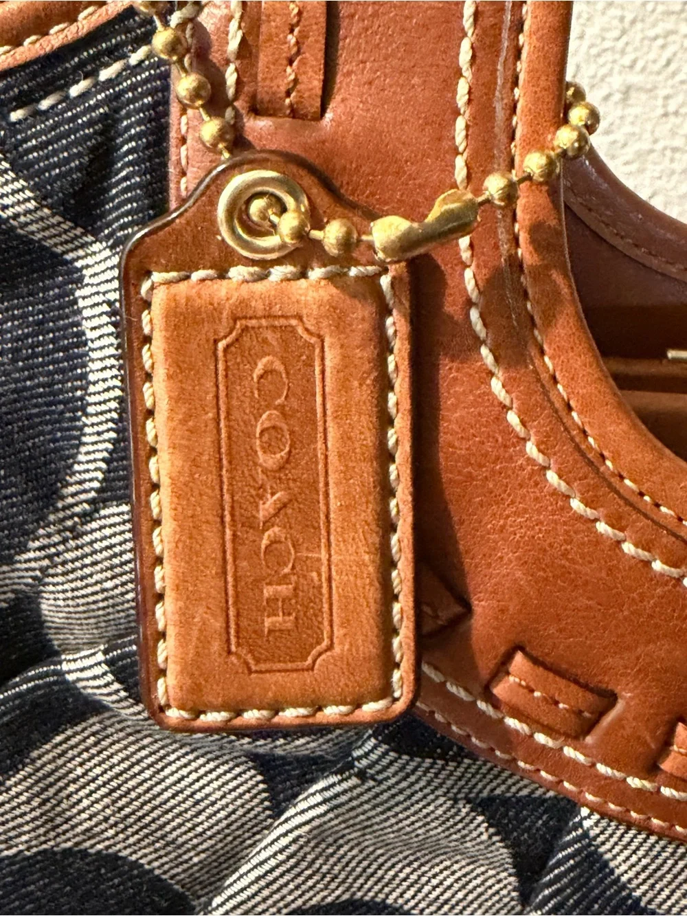 Coach Ergo Denim Kisslock Hobo Satchel NWOT & Navy Twisted Leather Wallet NWT